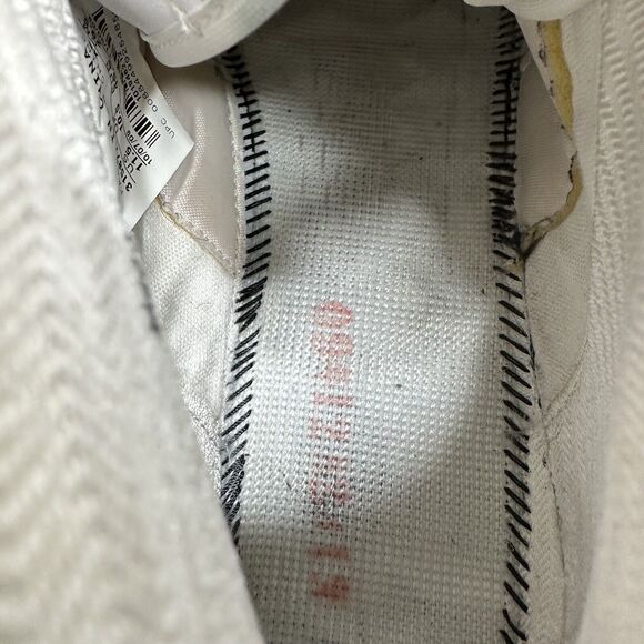 Nike Blaze Mens Sneaker MID TOP Triple White Leather Swoosh Size 11.5 - Picture 11 of 16